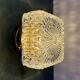 Vintage square glass globe wall/ceiling light.