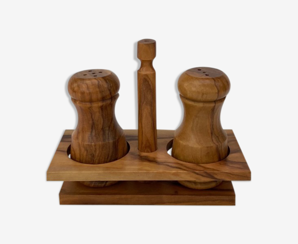 Serviteur duo sel /poivre en bois d'olivier