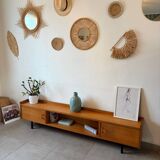 Vintage low oak sideboard (shallow)