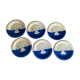 Blue enamelled sheet plates