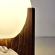 Raak Amsterdam Hokusai D-2022 table lamp in wenge & opal glass