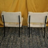 Pair of vintage low armchairs