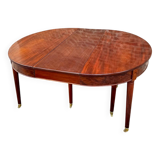 Table de salle à manger en acajou massif d’époque Louis XVI XVIII eme