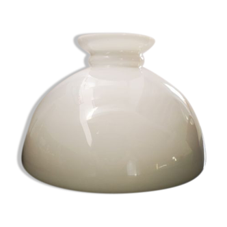 Antique lampshade opaline globe vintage chandelier, lamp diameter 34.8 cm