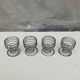 4 vintage stainless steel spiral egg cups from 1970