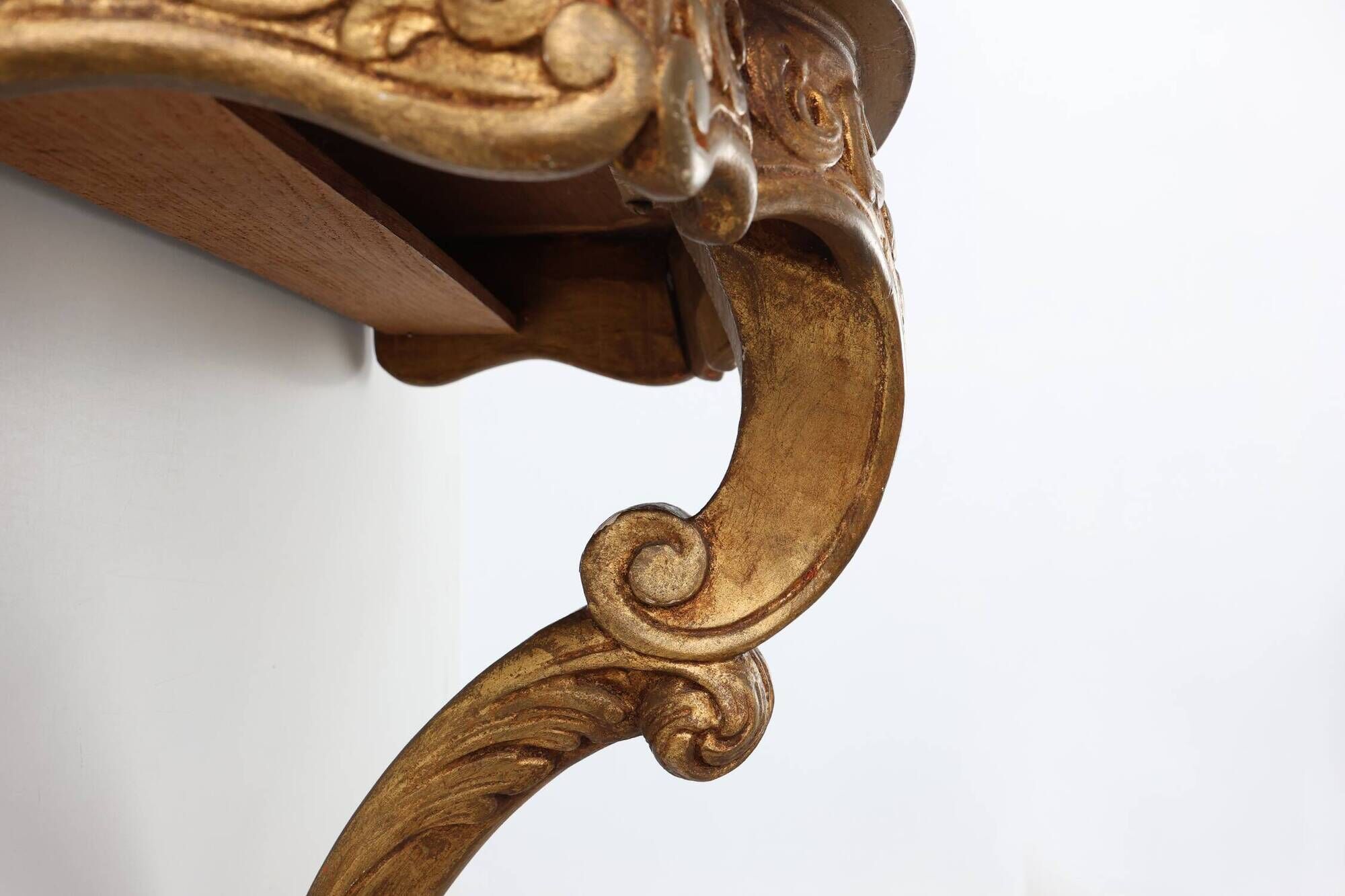 20th century Giltwood Wall Console in Louis XV Style, France