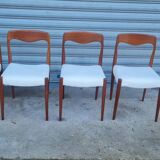 Set of 4 Scandinavian teak chairs