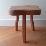 Wooden tripod stool - 50s brutalist design