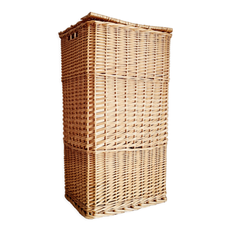 Rattan laundry basket