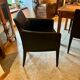 2 fauteuils en cuir noir Potocco, Italie