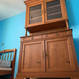 Natural wood sideboard