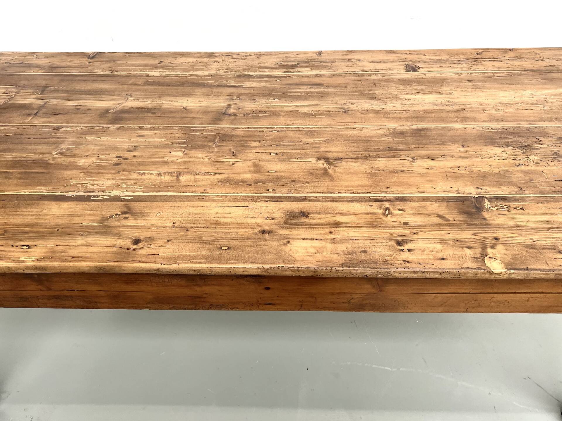 Table de ferme en pin, années 50