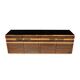 Mid-century Modern Italian Brass and Teak Sideboard, 1970s