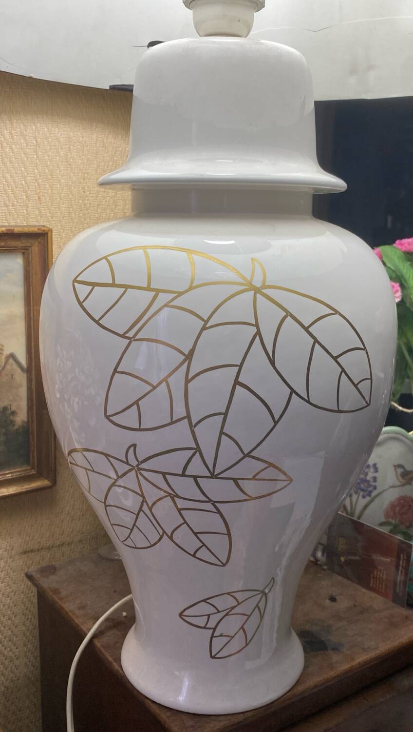 Large Geo Martel Desvres lamp base