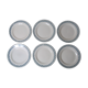 6 assiettes plates Terre de Fer modèle Barbeaux