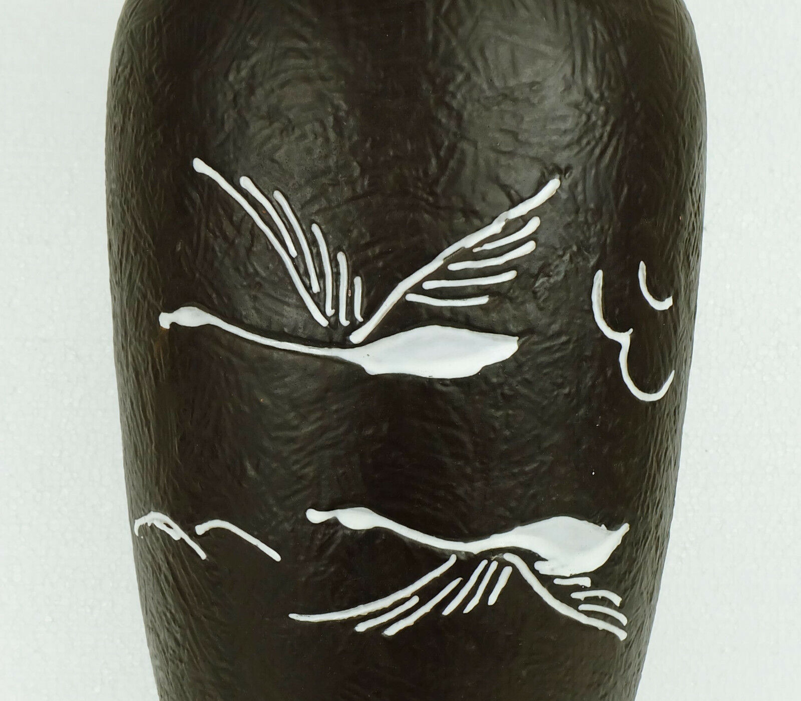 Carstens vase floorvase relief pattern and crane motif model 45-44