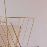 Vintage golden magazine rack