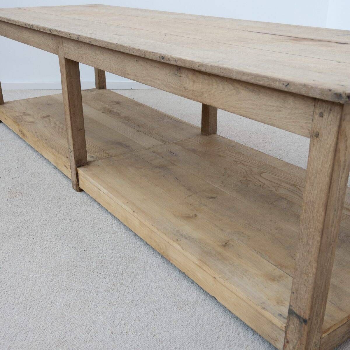 Grande table de drapier en chêne – début XXe siècle