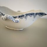 K&G Lunéville blue and white ironstone sauceboat
