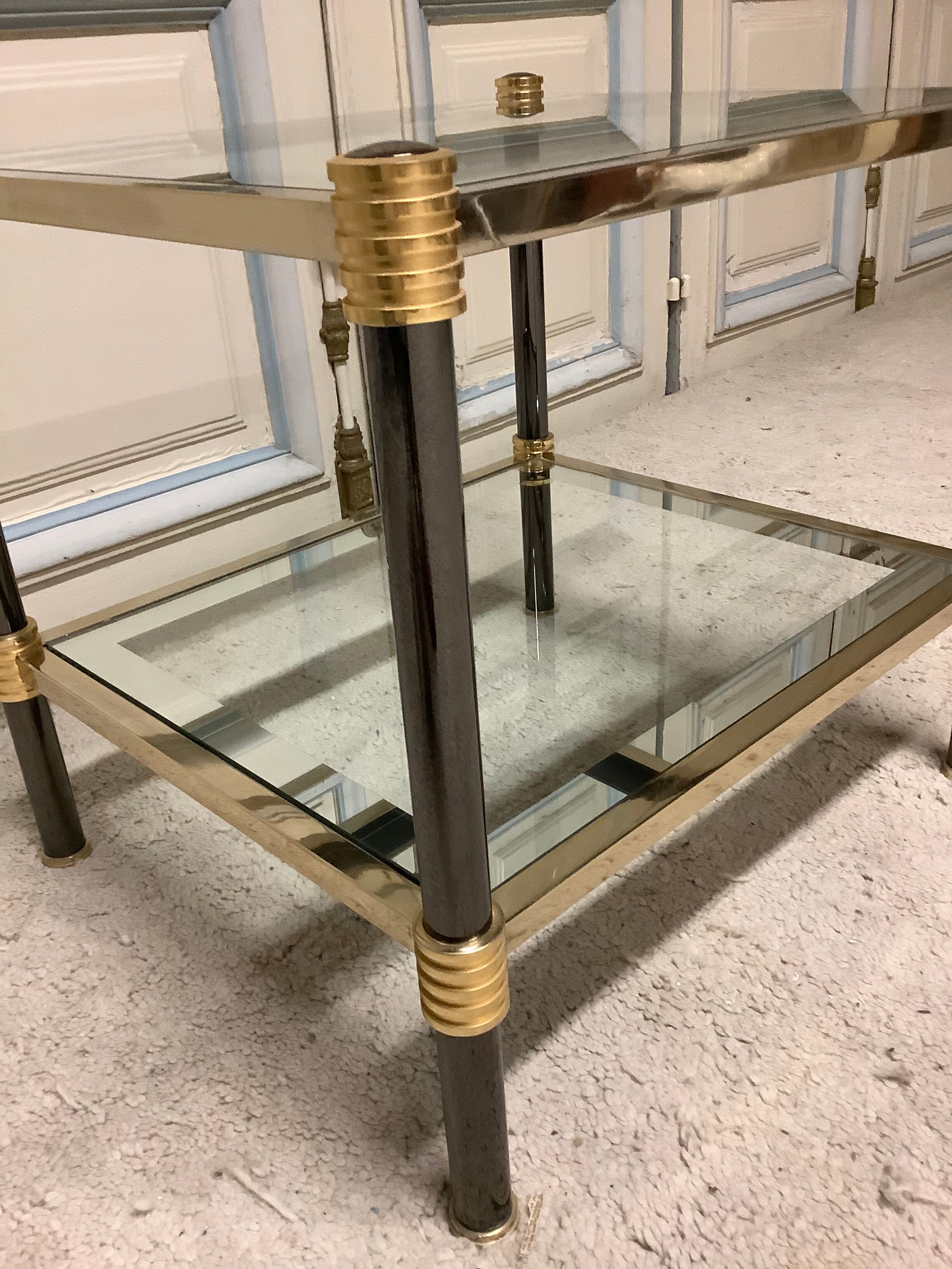 Glass coffee table