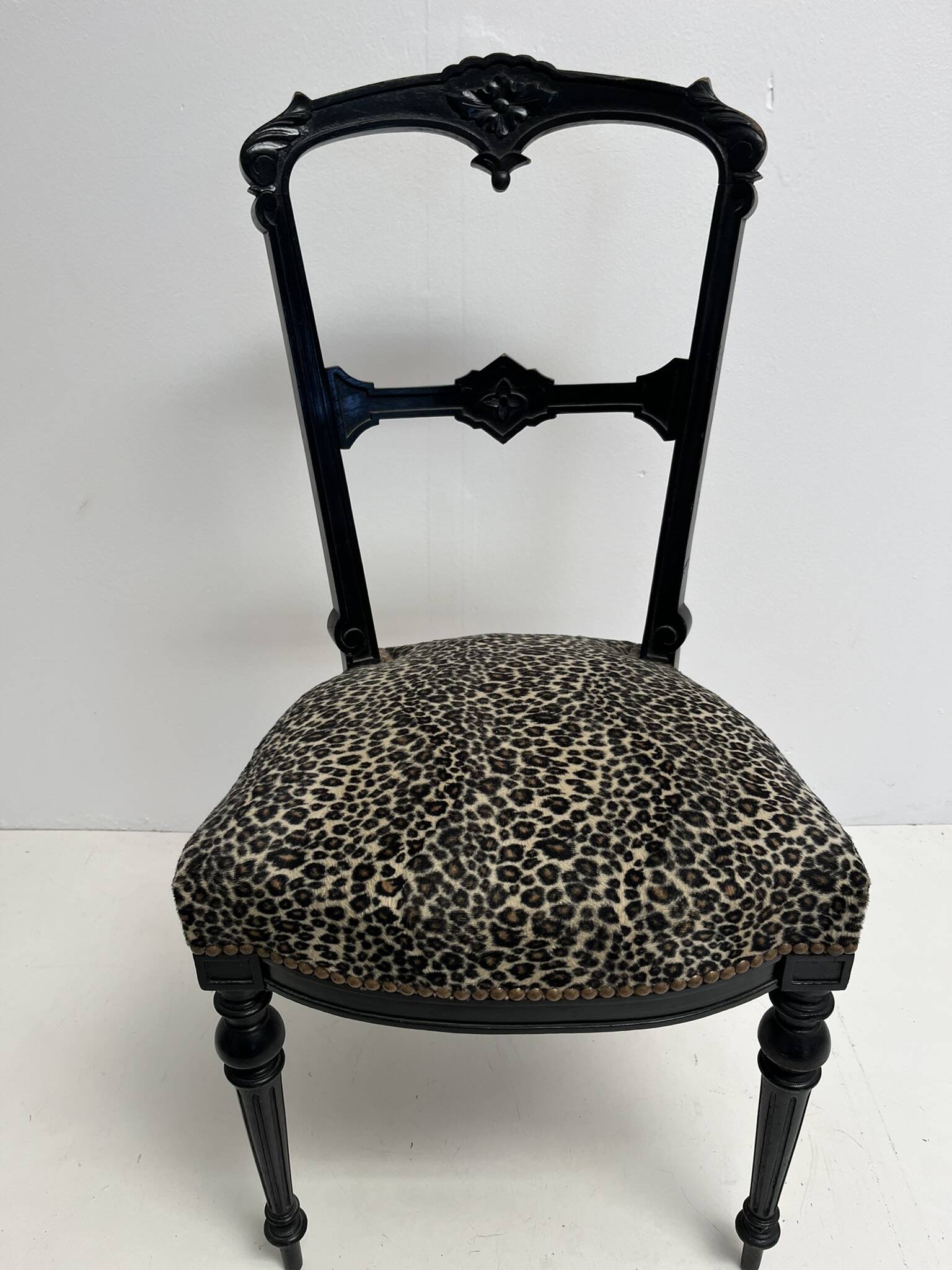 Pair of upholstered Napoleon 3 style chairs