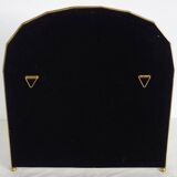 Ensemble de 3 vitrines laiton doré, verre, miroir années 60