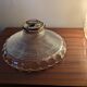 Moulded glass lampshade with concentric relief circa 1950