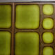 Vintage trivety ceramic and metal tiles