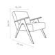 Fauteuil vintage en tissu jaune