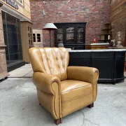 1950s leather armchair