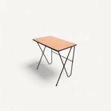 Refurbished vintage hairpin legs side table