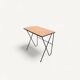 Refurbished vintage hairpin legs side table