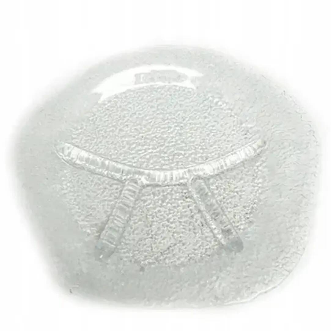 Appetizer platter, mid-century modern, pink glass, designed by J.S. Drost, Ząbkowice, Poland, 1970s
