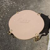 French Vintage Onyx Marble Bronze Coffee Table Style Louis XV 60s