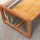 Habitat pine coffee table with integrated jute fabric book storage.