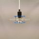 Petite suspension danoise Space-Age en verre plexi translucide, estimée années 1980.