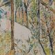 Guy BARDONE: Window open to the garden, signed original lithograph.
