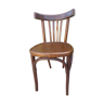 Old bistro chair in varnished wood