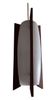 Teak and glass pendant light from the 50s