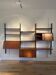 Bibliothèque système mural scandinave vintage "Kristen" de Louis Van Teeffe
