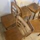 Set of 6 vintage wooden chairs — Monobloc licence assem