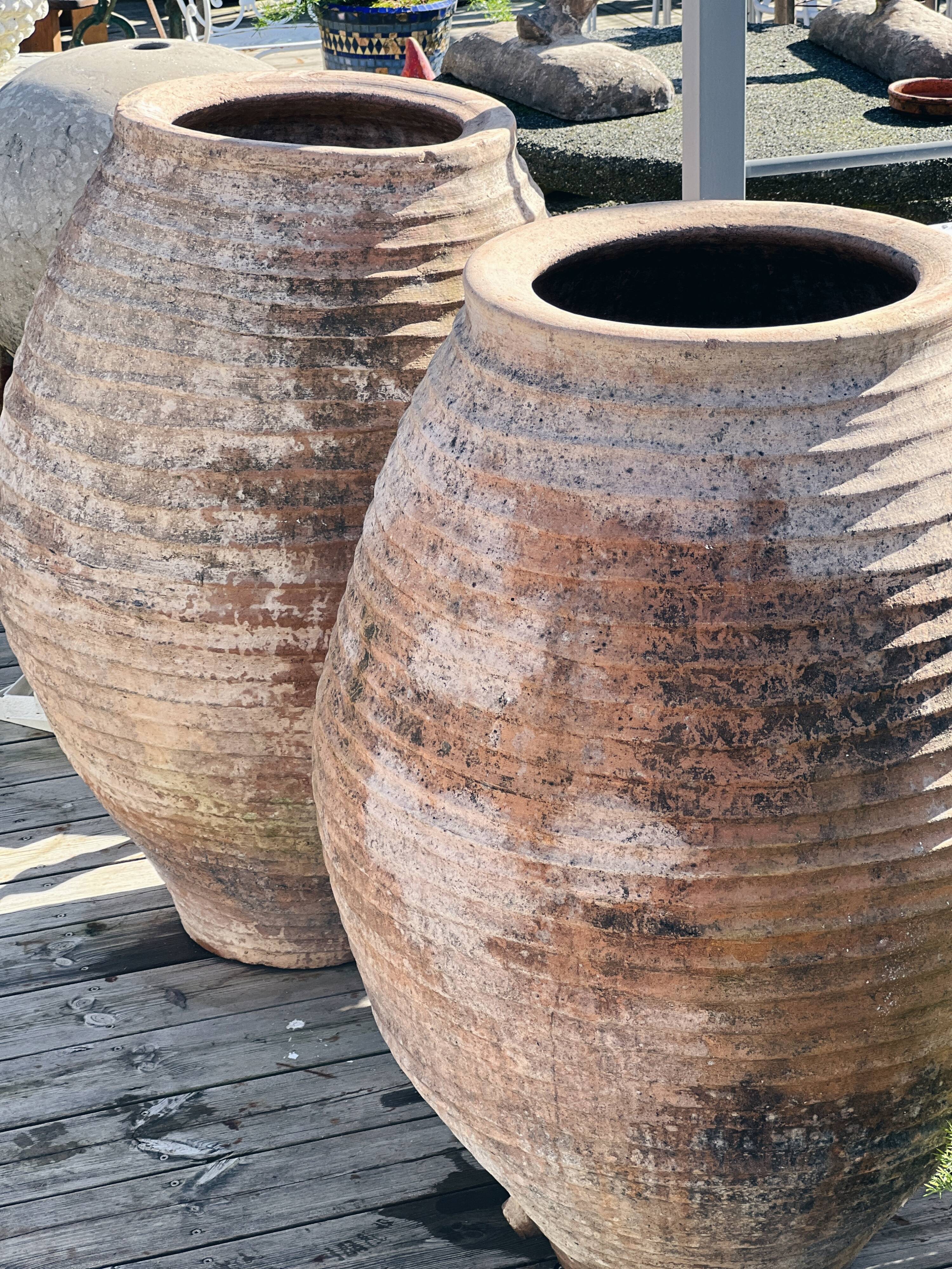 Pair of large Spanish jars
