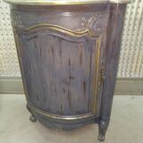 Pair of solid walnut notches painted and patinated around 1950