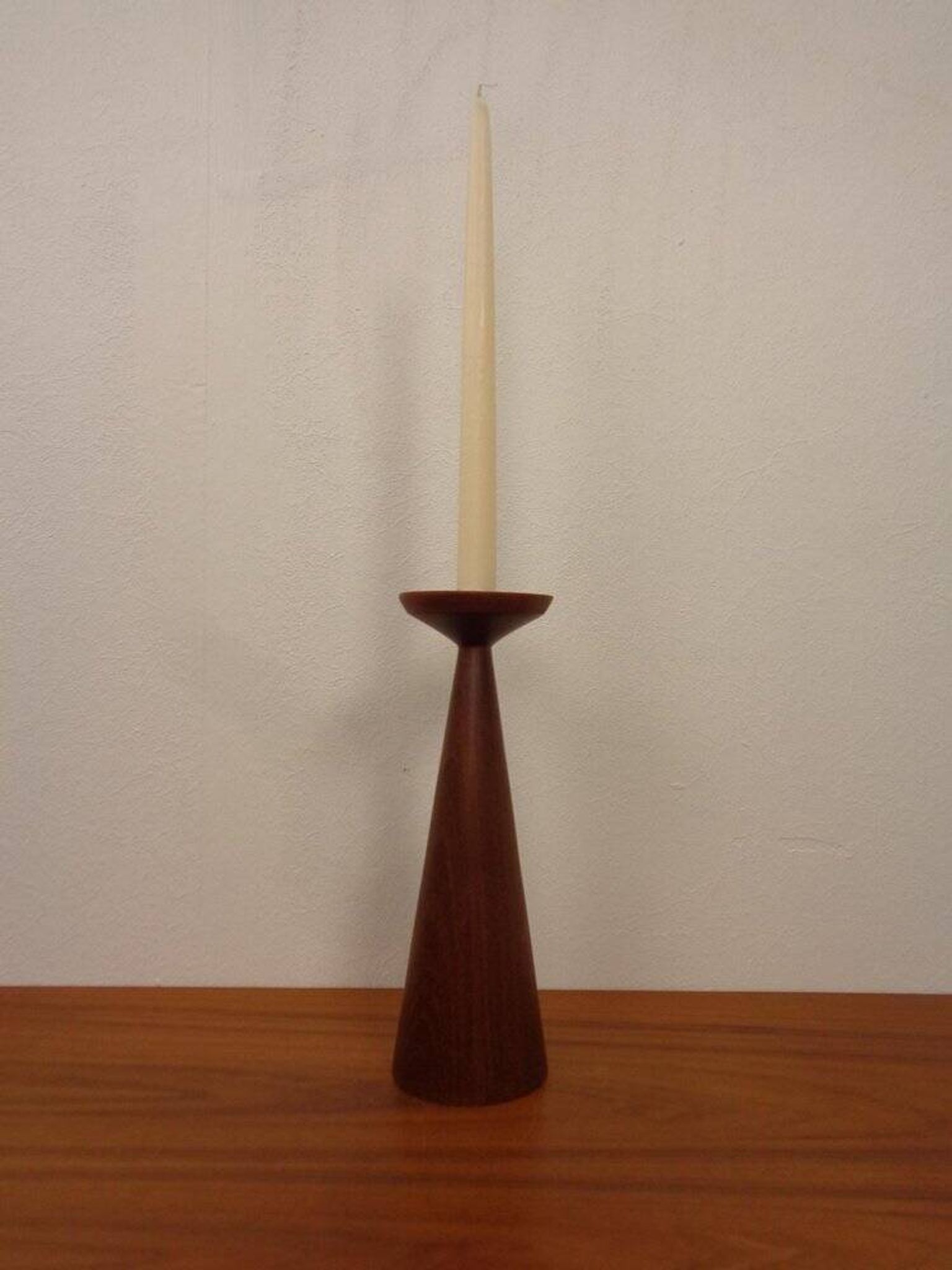 Large Teak Candleholder from Anri Form, Italy, 1960s