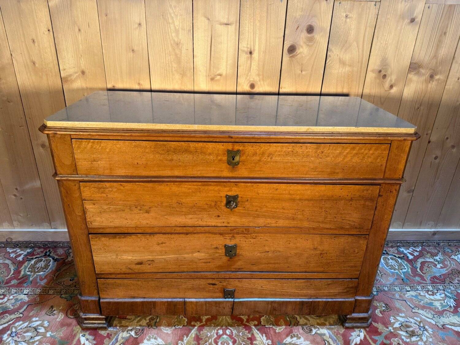 Louis Philippe period walnut commode