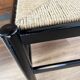 Ensemble de 4 chaises noires italiennes 1970s