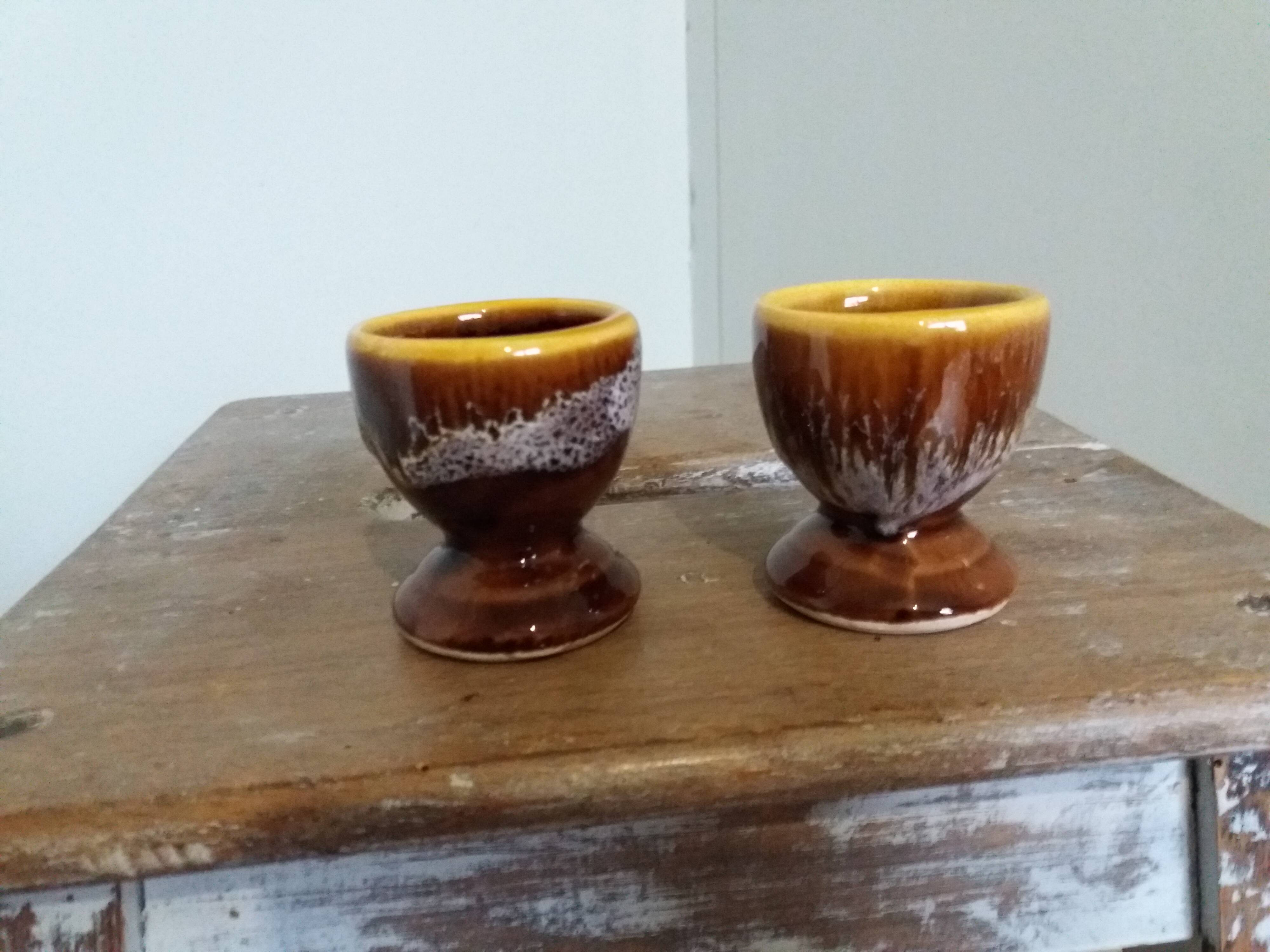 Coquetiers céramique flammée