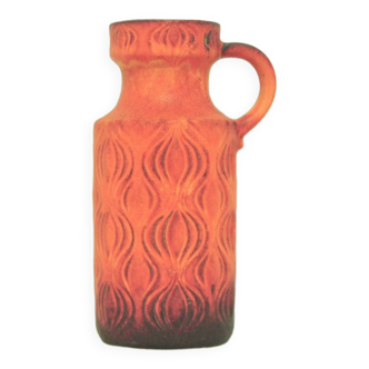 Vase vintage orange mat 'Amsterdammer', Allemagne de l'Ouest Scheurich