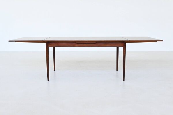 Table à manger extensible Niels Otto Moller en palissandre, Danemark, 1960.