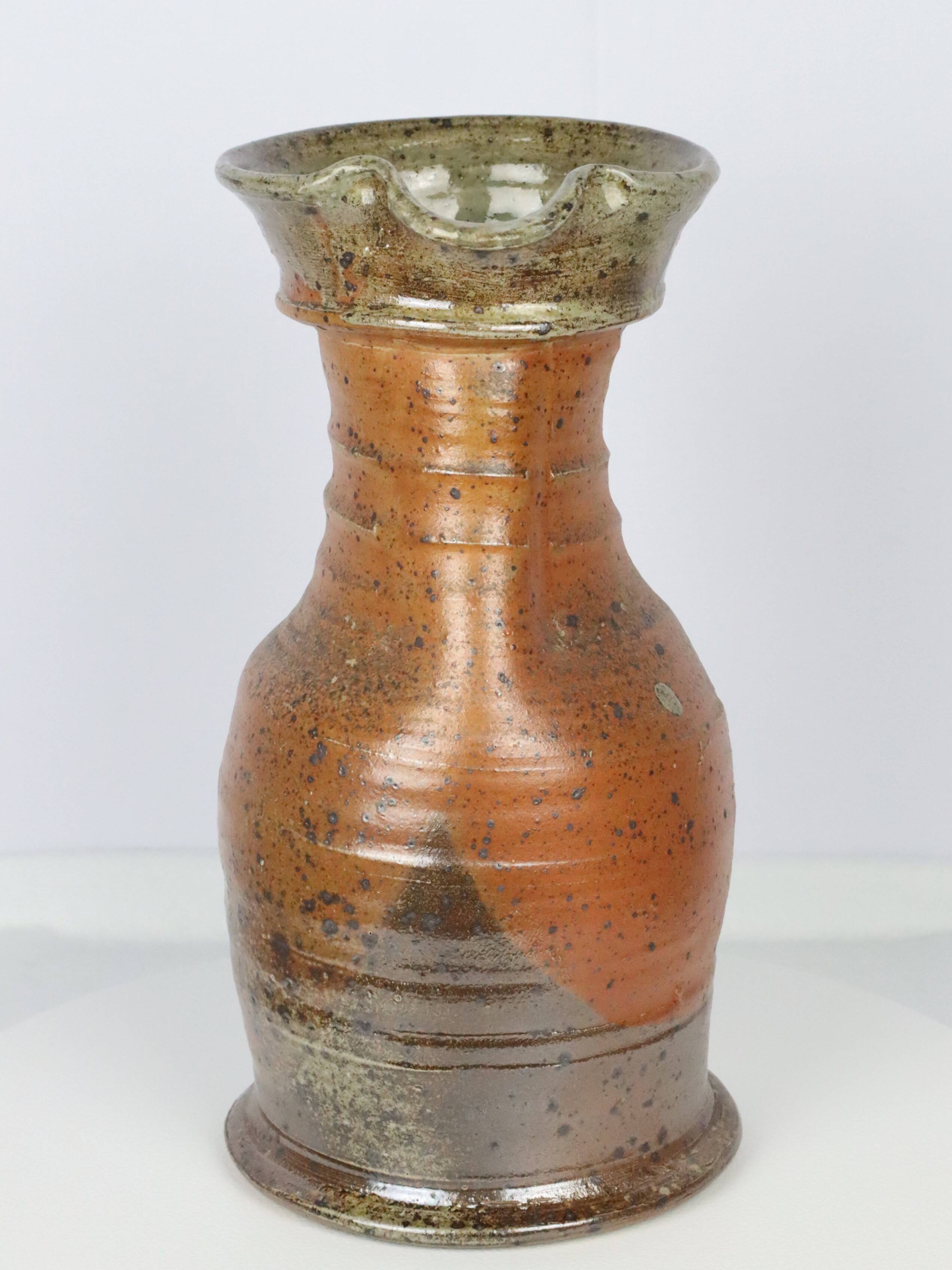 Stoneware pitcher vase by Pedley La Borne 1970